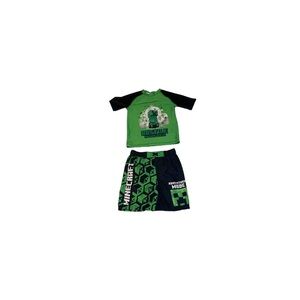 Minecraft Green and Black Swim Set - Boy’s Size 6